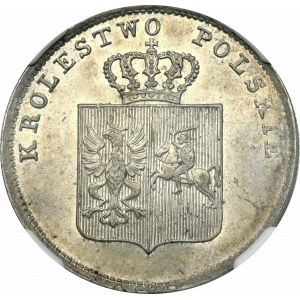 November Uprising, 2 zloty 1831 - NGC MS61