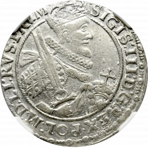 Sigismund III, 18 groschen 1621, Bromberg - NGC AU55