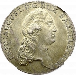 Germany, Saxony, Thaler 1790 - NGC MS62