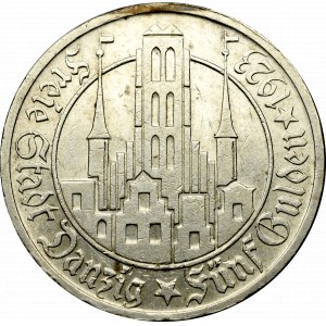 Wolne Miasto Gdańsk, 5 guldenów 1923