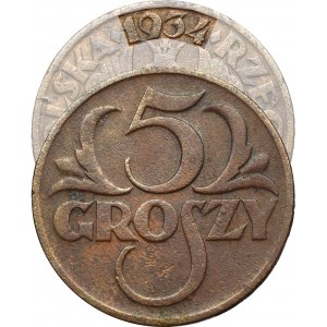 II Republic of Poland, 5 groschen 1934