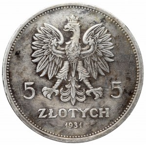 II Republic, 5 zlotych 1931, Nike