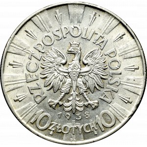 II Republic of Poland, 10 zloty 1938 Pilsudski