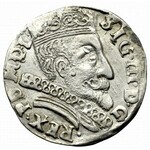 Zygmunt III Waza, Trojak 1598, Wilno - herby Chalecki i głowa wołu