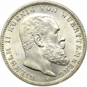 Germany, Wuertemberg, 3 mark 1914