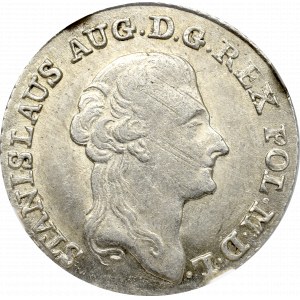 Stanislaus Augustus, 4 groschen 1792 MV - NGC MS61
