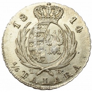 Duchy of Warsaw, 1/6 thaler 1814