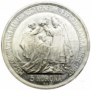 Hungary, 5 corona 1907