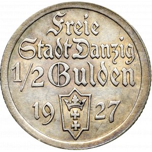 Wolne Miasto Gdańsk, 1/2 guldena 1927