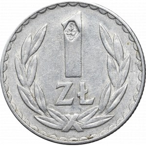 RPL, 1 złoty 1975 - Kontrmarka Solidarność Walcząca