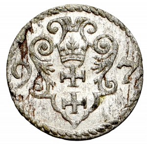 Sigismund III Vasa, Denarius 1597, Danzig