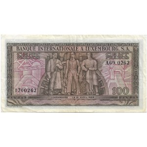 Luksemburg, 100 Franków 1956