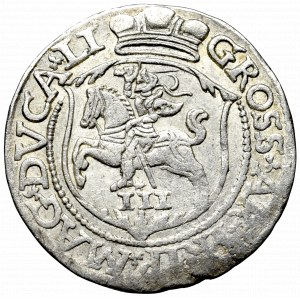 Sigismund II Augustus, 3 groschen 1564, Vilnius - L/LI