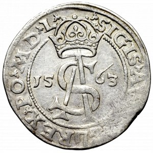 Sigismund II Augustus, 3 groschen 1563, Vilnius - L/LI