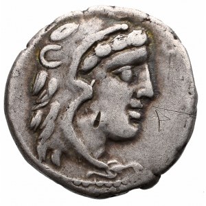 Roman Republic, M. Volteius, Denarius