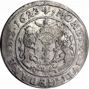 Zygmunt III Waza, Ort 1623, Gdańsk - rzadkość data w otoku NGC XF45
