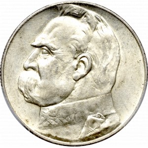 II Rzeczpospolita, 5 złotych 1938 Piłsudski - PCGS MS62