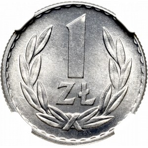 PRL, 1 złoty 1966 - NGC MS66