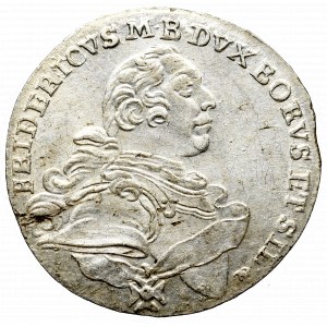 Śląsk, Fryderyk II, 1/6 Talara 1757 B, Bayreuth