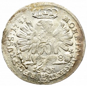 Prusy Książęce, Fryderyk II, Ort 1751, Królewiec