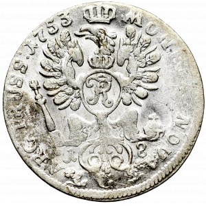 Prusy Książęce, Fryderyk II, Ort 1753, Szczecin