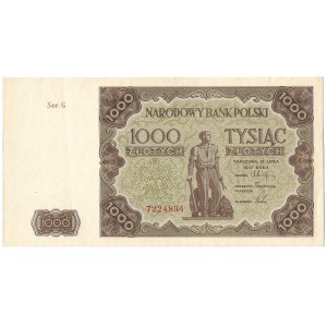 PRL, 1000 złotych 1947 G