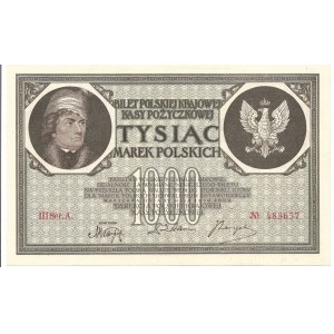 II Rzeczpospolita, 1000 marek polskich 1919, III Ser. A