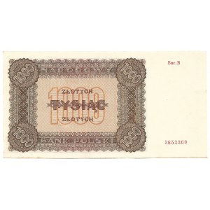 PRL, 1000 złotych 1945 B