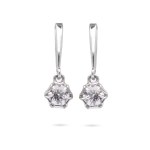 Earrings with diamonds early 21st century.