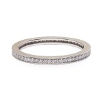 Eternity ring with diamonds early 21st century.