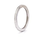 Eternity ring with diamonds early 21st century.