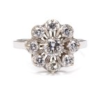 Ring with diamonds 1950s-60s, Paris