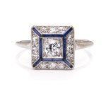 Art déco ring 1930s.