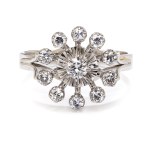 Ring with diamonds late 20th century, Paris