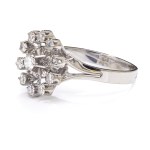 Ring with diamonds late 20th century, Paris