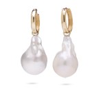 Baroque pearl earrings early 21st century.