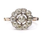 Diamond ring 1950s, Warsaw