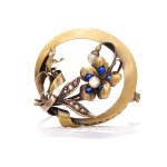 Brooch with flower motif 2nd half of 19th century, Russia