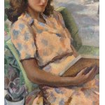 Eligio Finazzer Flori, Young woman reading in the park- Eligio Finazzer Flori