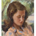 Eligio Finazzer Flori, Young woman reading in the park- Eligio Finazzer Flori