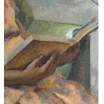 Eligio Finazzer Flori, Young woman reading in the park- Eligio Finazzer Flori