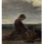 Domenico Morelli, Landscape with a figure - Domenico Morelli