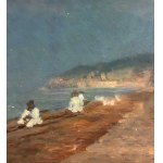 SCUOLA ITALIANA, Seascape with figures