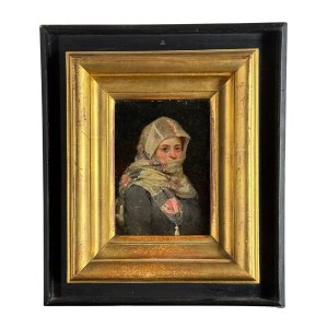 SCUOLA ITALIANA, Portrait of a young woman in an Orientalist style