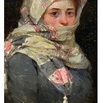 SCUOLA ITALIANA, Portrait of a young woman in an Orientalist style