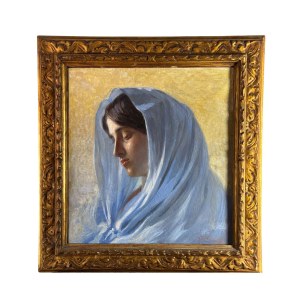 Paolo Emilio Passaro, Face of a woman with a veil - Paolo Emilio Passaro