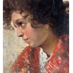 VINCENZO IROLLI, Portrait of a young woman - VINCENZO IROLLI