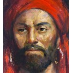 ANONIMO, Male figure with a turban