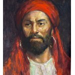 ANONIMO, Male figure with a turban