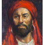ANONIMO, Male figure with a turban